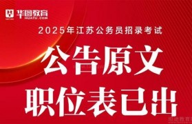 江苏公告发布!华图公考培训带你25天发疯冲刺!