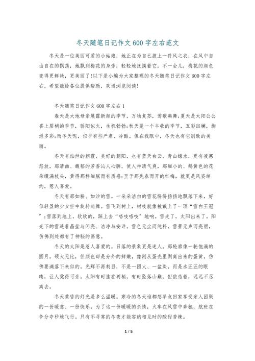 哀伤冬季随笔范文